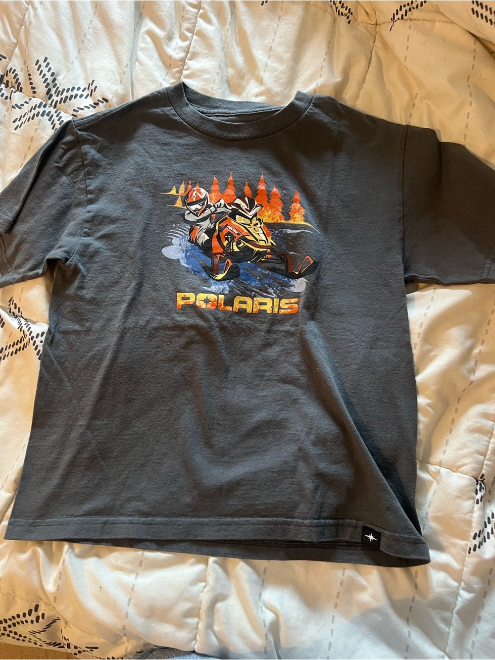 Polaris snowmobile tee. Youth small.